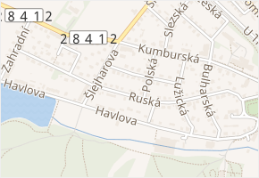 Ruská v obci Nová Paka - mapa ulice