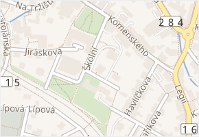 Školní v obci Nová Paka - mapa ulice