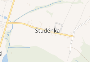 Studénka v obci Nová Paka - mapa části obce