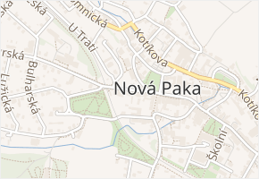 Tyršova v obci Nová Paka - mapa ulice