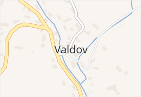 Valdov v obci Nová Paka - mapa části obce