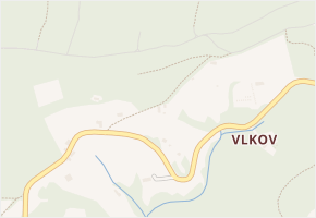 Zlámaniny v obci Nová Paka - mapa části obce