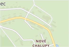 Nové Chalupy v obci Nová Pec - mapa části obce