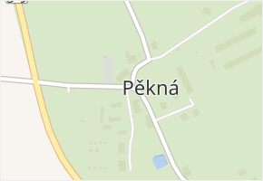 Pěkná v obci Nová Pec - mapa části obce