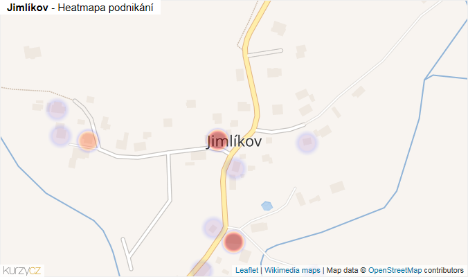 Mapa Jimlíkov - Firmy v části obce.
