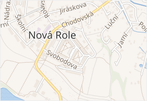 Krátká v obci Nová Role - mapa ulice