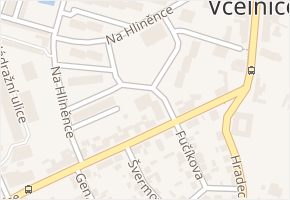 Na Hliněnce v obci Nová Včelnice - mapa ulice