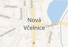 Nová Včelnice v obci Nová Včelnice - mapa části obce