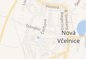 Štítného v obci Nová Včelnice - mapa ulice