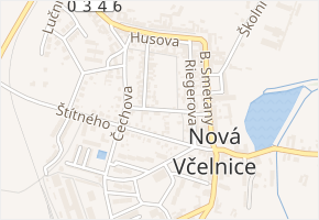 Zahradní v obci Nová Včelnice - mapa ulice