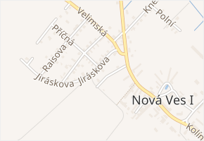 Jiráskova v obci Nová Ves I - mapa ulice