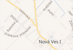 Poděbradská v obci Nová Ves I - mapa ulice