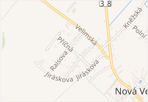Příčná v obci Nová Ves I - mapa ulice