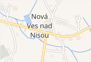 Nová Ves nad Nisou v obci Nová Ves nad Nisou - mapa části obce