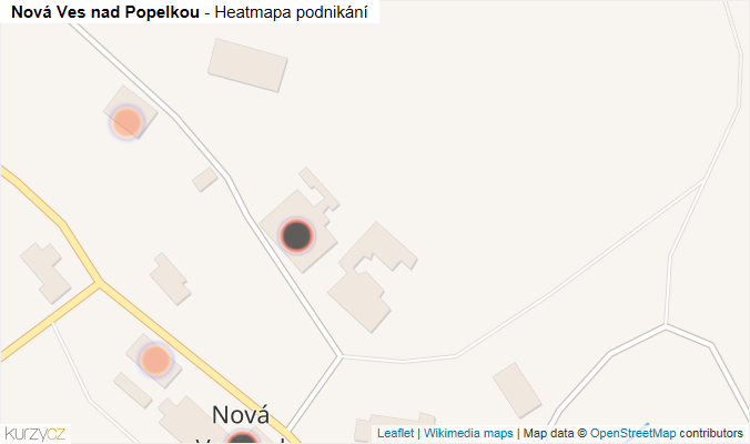 Mapa Nová Ves nad Popelkou - Firmy v obci.