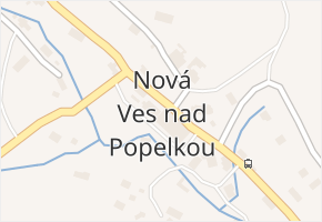 Nová Ves nad Popelkou v obci Nová Ves nad Popelkou - mapa části obce