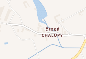 České Chalupy v obci Nová Ves - mapa části obce