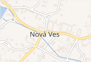 Nová Ves v obci Nová Ves - mapa části obce