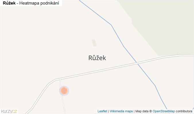 Mapa Růžek - Firmy v části obce.
