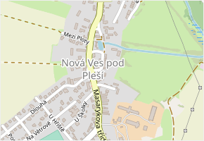 Na Place v obci Nová Ves pod Pleší - mapa ulice