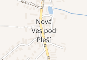 Nová Ves pod Pleší v obci Nová Ves pod Pleší - mapa části obce