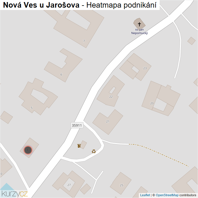 Mapa Nová Ves u Jarošova - Firmy v obci.