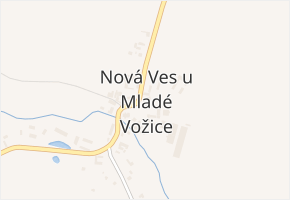 Nová Ves u Mladé Vožice v obci Nová Ves u Mladé Vožice - mapa části obce