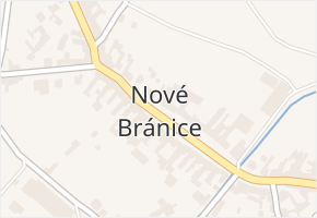 Nové Bránice v obci Nové Bránice - mapa části obce