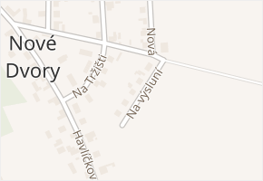 Na výsluní v obci Nové Dvory - mapa ulice