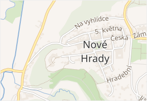 Komenského v obci Nové Hrady - mapa ulice