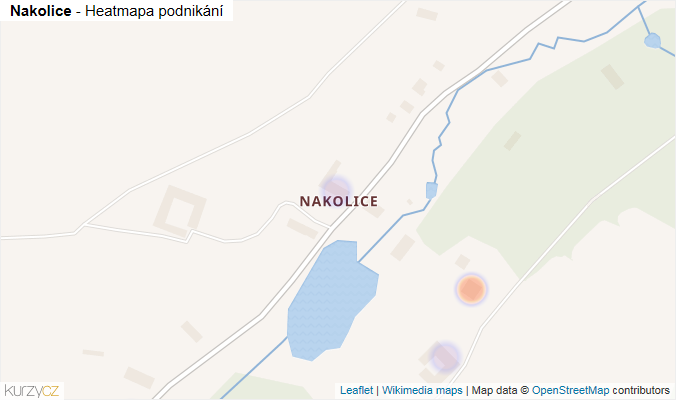 Mapa Nakolice - Firmy v části obce.