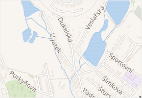 Dukelská v obci Nové Město na Moravě - mapa ulice