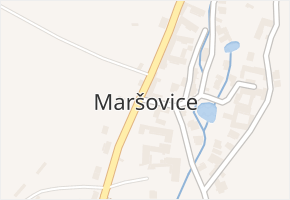 Maršovice v obci Nové Město na Moravě - mapa části obce