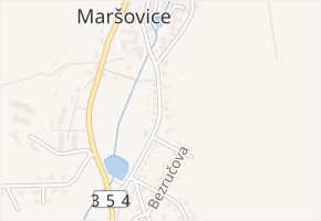 Maršovská v obci Nové Město na Moravě - mapa ulice