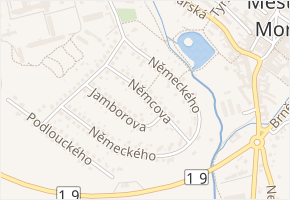 Němcova v obci Nové Město na Moravě - mapa ulice