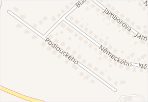Podlouckého v obci Nové Město na Moravě - mapa ulice