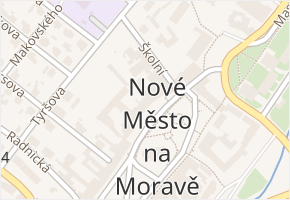Vratislavovo náměstí v obci Nové Město na Moravě - mapa ulice