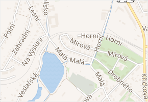 Výhledy v obci Nové Město na Moravě - mapa ulice
