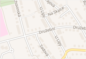 Družební v obci Nové Město nad Metují - mapa ulice