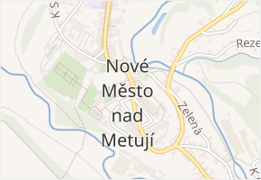 Kasárenská v obci Nové Město nad Metují - mapa ulice