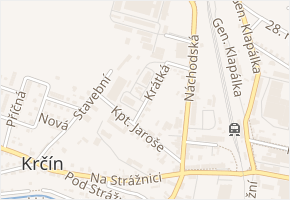 Krátká v obci Nové Město nad Metují - mapa ulice