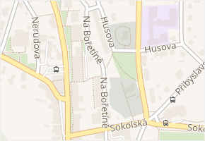 Na Bořetíně v obci Nové Město nad Metují - mapa ulice
