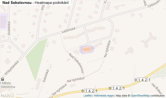 Mapa Nad Sokolovnou - Firmy v ulici.