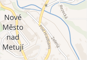 Pod Hradbami v obci Nové Město nad Metují - mapa ulice