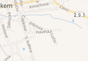 Havířská v obci Nové Město pod Smrkem - mapa ulice