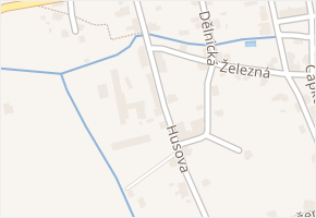 Husova v obci Nové Město pod Smrkem - mapa ulice