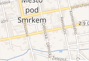 Ludvíkovská v obci Nové Město pod Smrkem - mapa ulice