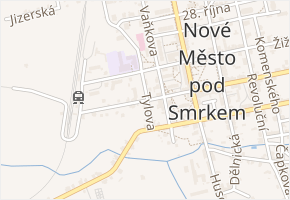 Tylova v obci Nové Město pod Smrkem - mapa ulice