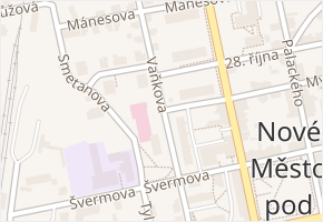 Vaňkova v obci Nové Město pod Smrkem - mapa ulice