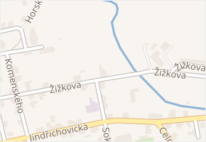 Žižkova v obci Nové Město pod Smrkem - mapa ulice